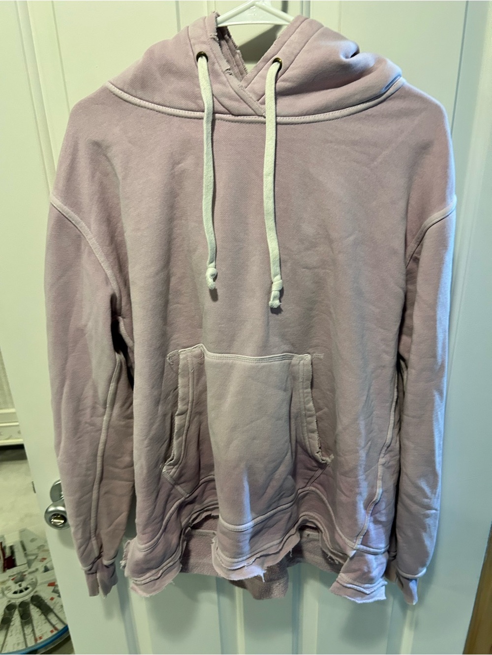 We The Free Zuma Hooded Pullover Hoodie Sweatshirt - Blush Lilac L